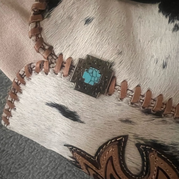 Myra Cow Print Ankle Cowboy Boots Size 9 🤠 Western Country Rodeo Fashion NFR - Picture 14 of 15